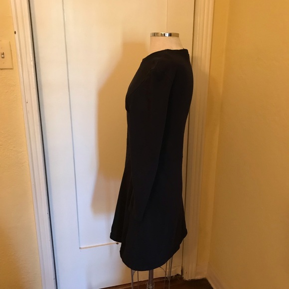 TRF Zara black tunic dress sweatshirt material M/L - Picture 2 of 5